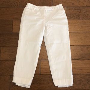 White LOFT ankle pants